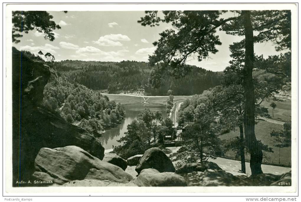 Pirmasens, Blick Vom Kugelfelsen Auf Den Eisweiher, Um 1940 - Pirmasens