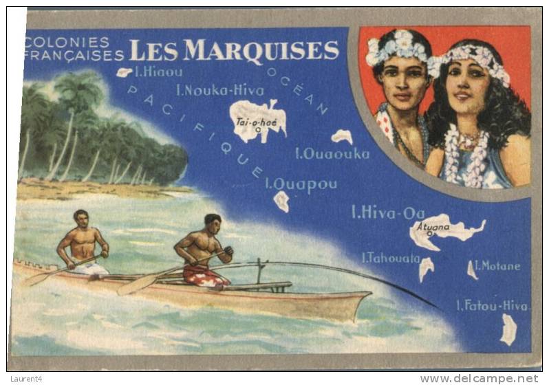 (303) Marquises Island - Iles Marquises - Carte Publicitaire Originale - Frans-Polynesië