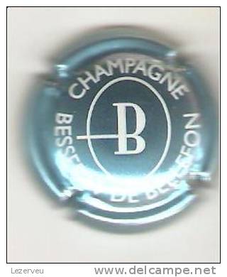 CAPSULE MUSELET CHAMPAGNE BESSERAT DE BELLEFON BLANC SUR BLEU METALLISE - Besserat De Bellefon