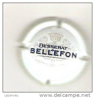 CAPSULE MUSELET CHAMPAGNE BESSERAT DE BELLEFON  CONTOUR VERT PALE NOIR SUR CREME - Besserat De Bellefon