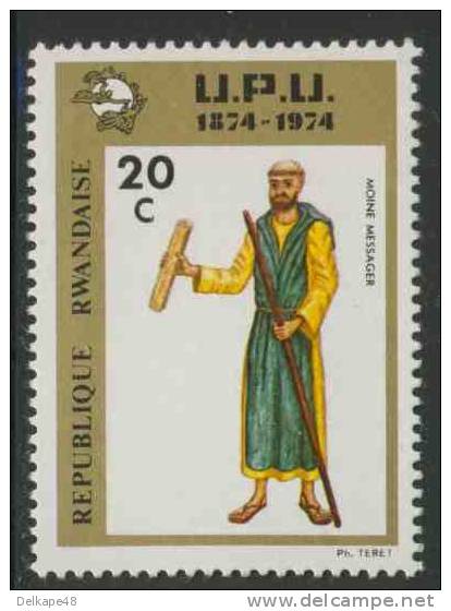 Ruanda Rwanda 1974 Mi 661 A YT 600 ** Monastic Messenger / Mönch Als Bote / Monk Comme Un Messager - Post