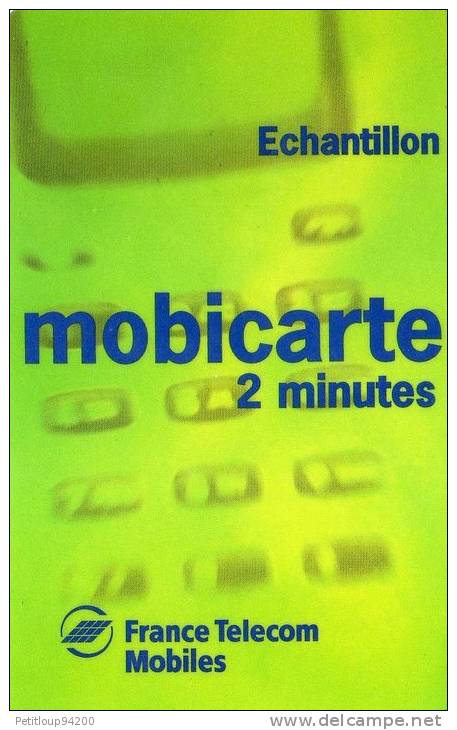 RECHARGE  MOBICARTE   2 Minutes Verte - Mobicartes