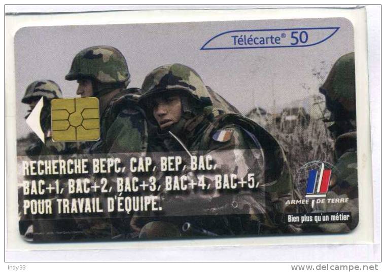 -  FRANCE TELECARTE . ARMEE DE TERRE . - Armée