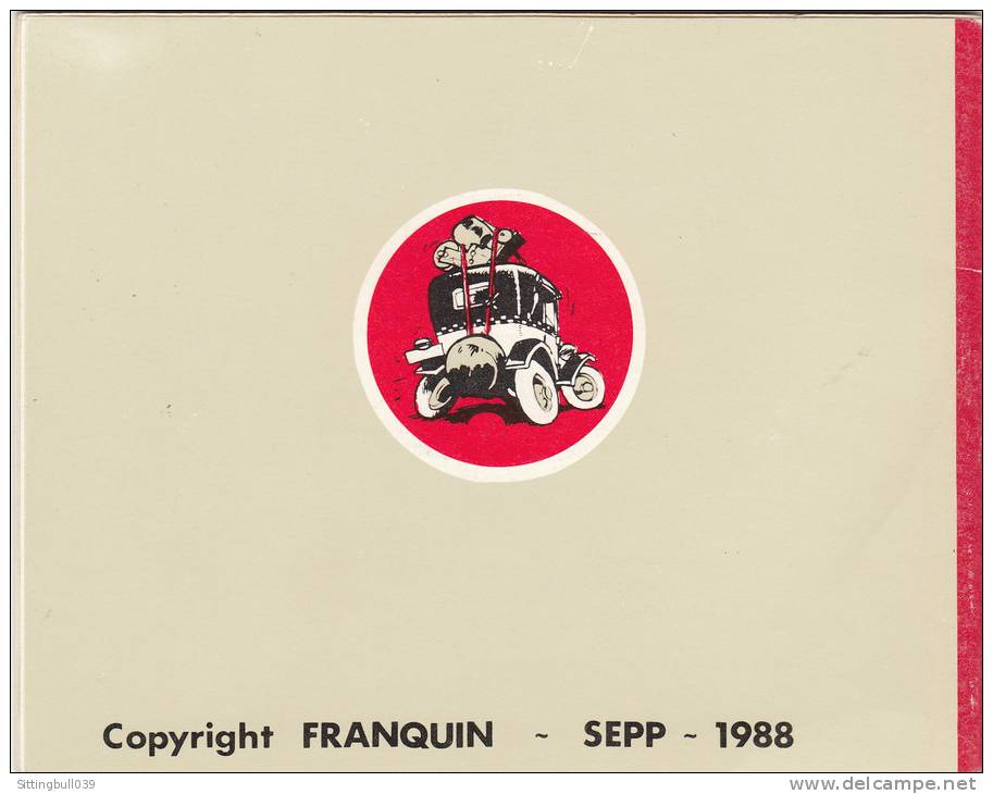 FRANQUIN. GASTON. Rare Carnet De DECALCO. 4 Planches De Motifs Avec Personnages De La Série. ANAGRAPHIS 1988. - Stickers