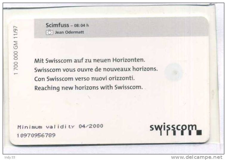 -  SUISSE . SWISSCOM TAXCARD . - Suisse