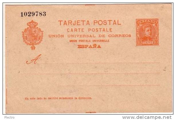 Tarjeta Entero Postal De Alfonso XIII, Cadete, Año 1902, En Estado NUEVO SIN CIRCULAR - 1850-1931