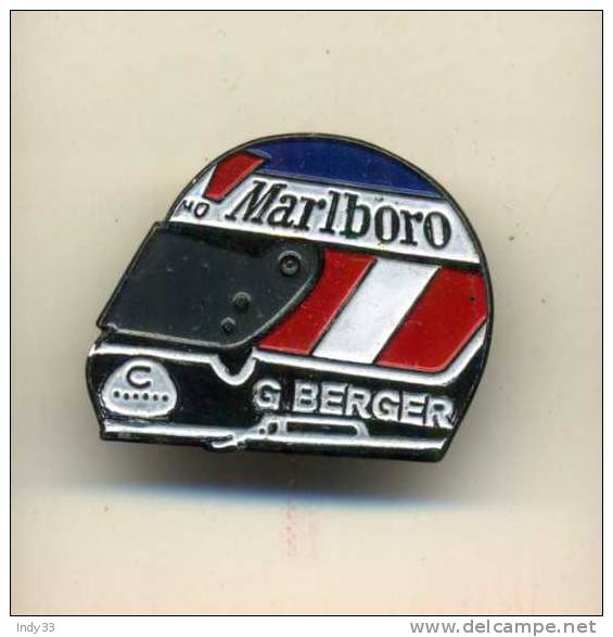 - PIN´S MALBORO G BERGER . - Automobile - F1