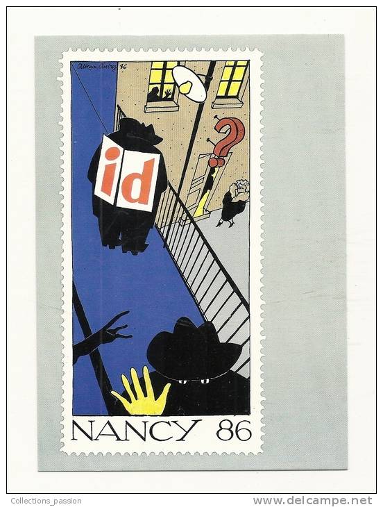 Cp, Bourse Et Salons De Collection, Exposition Philatélique Nationale - 59 Congrès National De La F.S.P.F., Nancy (1986) - Borse E Saloni Del Collezionismo