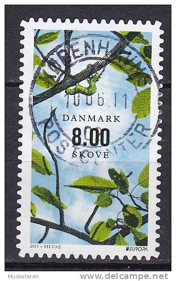 Denmark 2011 Mi. 1642 C   8.00 Kr. Danish Forests Europa CEPT (From Booklet ) Deluxe Cancel !! - Gebruikt