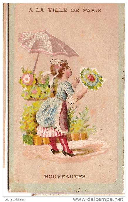 Chromo/parapluie/Fleuriste Et Parapluie/Ville De Paris/Vers 1880               IM162 - Autres & Non Classés