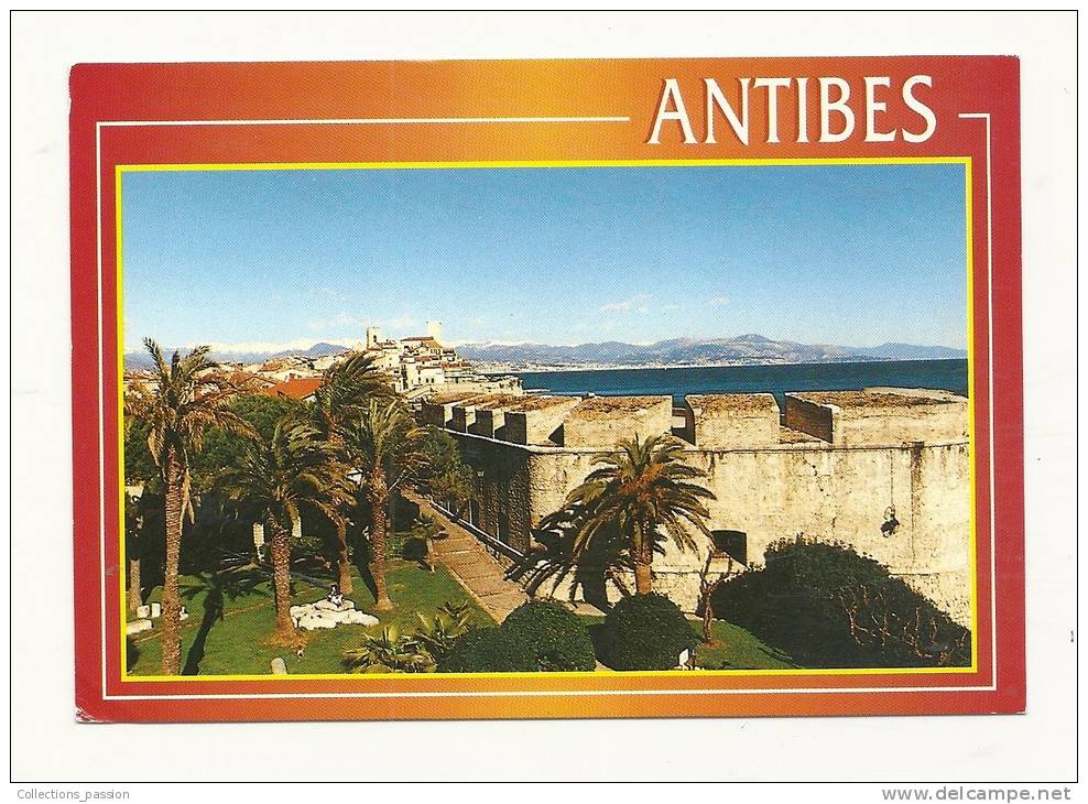 Cp, 06, Antibes, Les Remparts, Voyagée 1994 - Antibes - Les Remparts