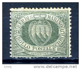 1894/99 - SAINT-MARIN - SAN MARINO - Sass. 27 - LH - Neufs