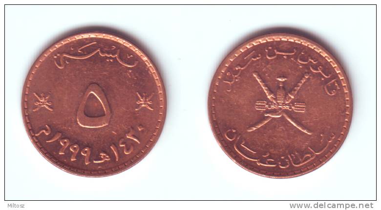 Oman 5 Baisa 1999 (1420) - Omán