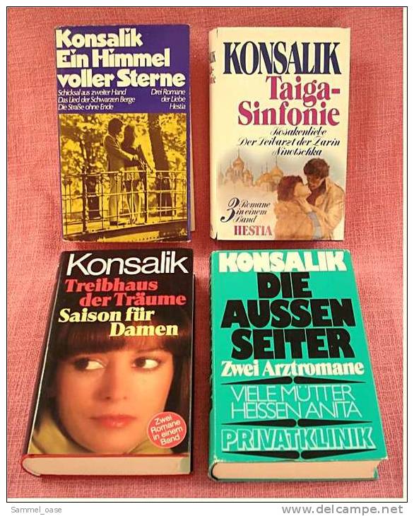 4 Konsalik Bücher = 10 Romane - Gebundene Ausgaben , Kosakenliebe , Der Leibarzt Der Zarin - Colis