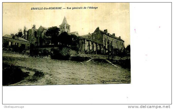 76  GRAVILLE SAINTE STE HONORINE VUE DE  ANCIENNE ABBAYE  ED HERNAULT  1906 - Graville