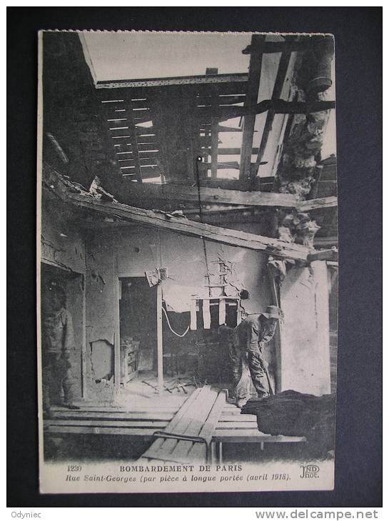 Bombardement De Paris,Rue Saint-Georges(par Piece A Longue Portee(avril 1918) - Ile-de-France