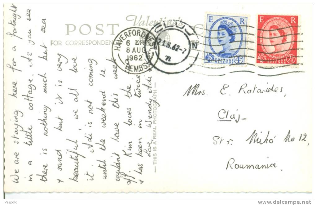 UNITED KINGDOM-WALES-ST. BRIDES BAY-CIRCULATED-1962 - Other & Unclassified