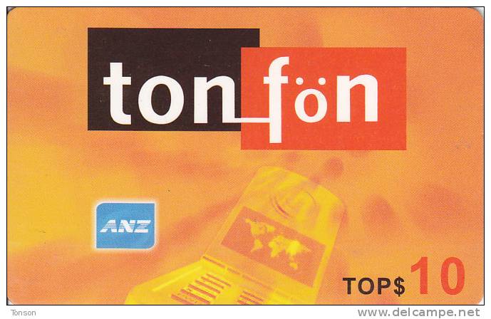 Tonga, Prepaid Card, Whale, 2 Scans. - Tonga