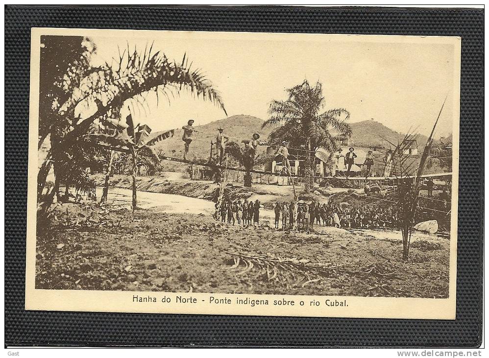 HANHA  DO  NORTE   PONTE  INDIGENA  SOBRE  O  RIO  CUBAL - Angola