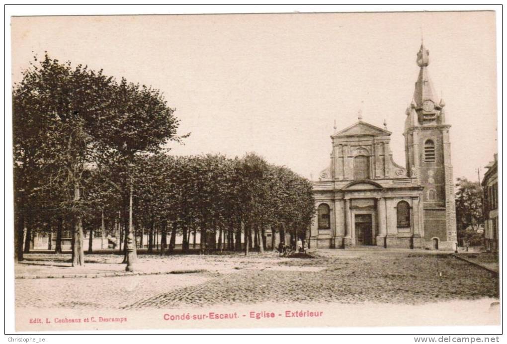 CPA Condé Eglise Extérieur (pk3882) - Conde Sur Escaut