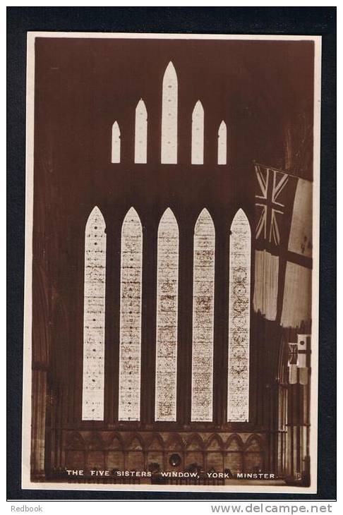 RB 862 - Raphael Tuck Real Photo Postcard - The Five Sisters Window York Minster Yorkshire - York