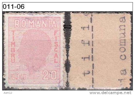 ROMANIA, 1942, King Michael I, RRSC 226 - Fiscaux