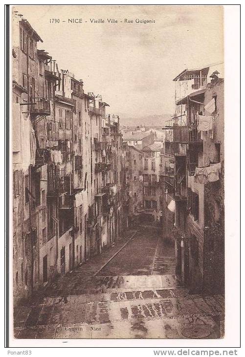 NICE:   Vieille Ville - Rue Guigonis - 1915 - Photo Cauvin, Nice - - Leven In De Oude Stad