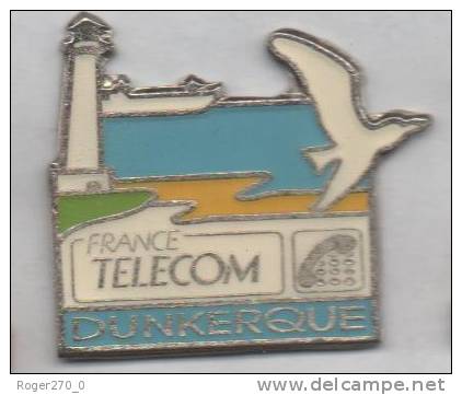 France Télécom Dunkerque , Bateau , Phare , Mouette - France Telecom