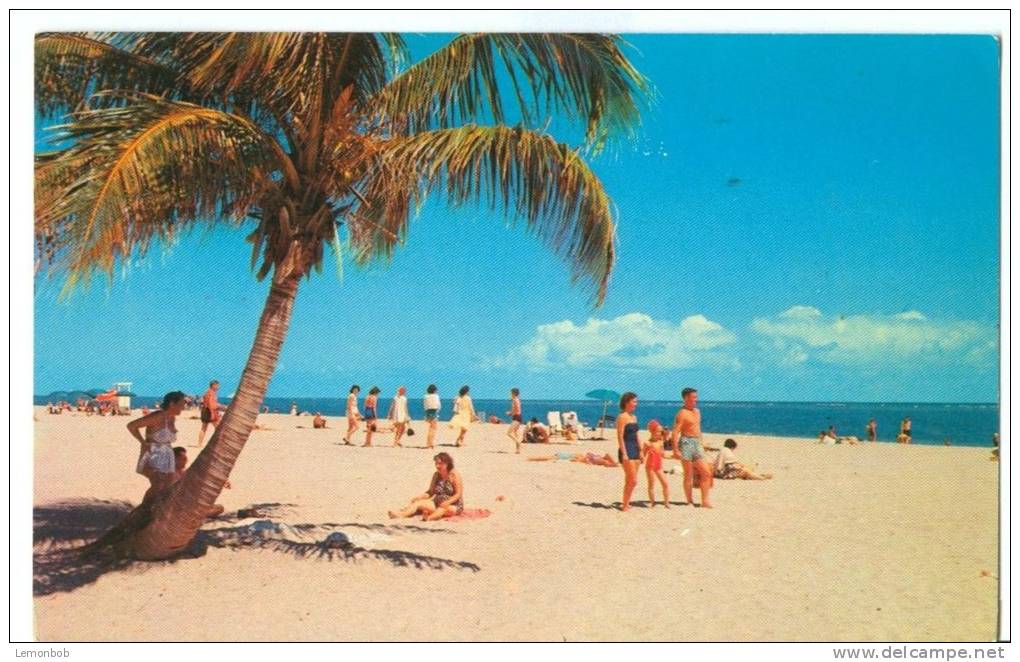 USA, Beautiful West Coast Beach On The Gulf Of Mexico, Clearwater, Florida, 1966 Used Postcard [P8558] - Clearwater