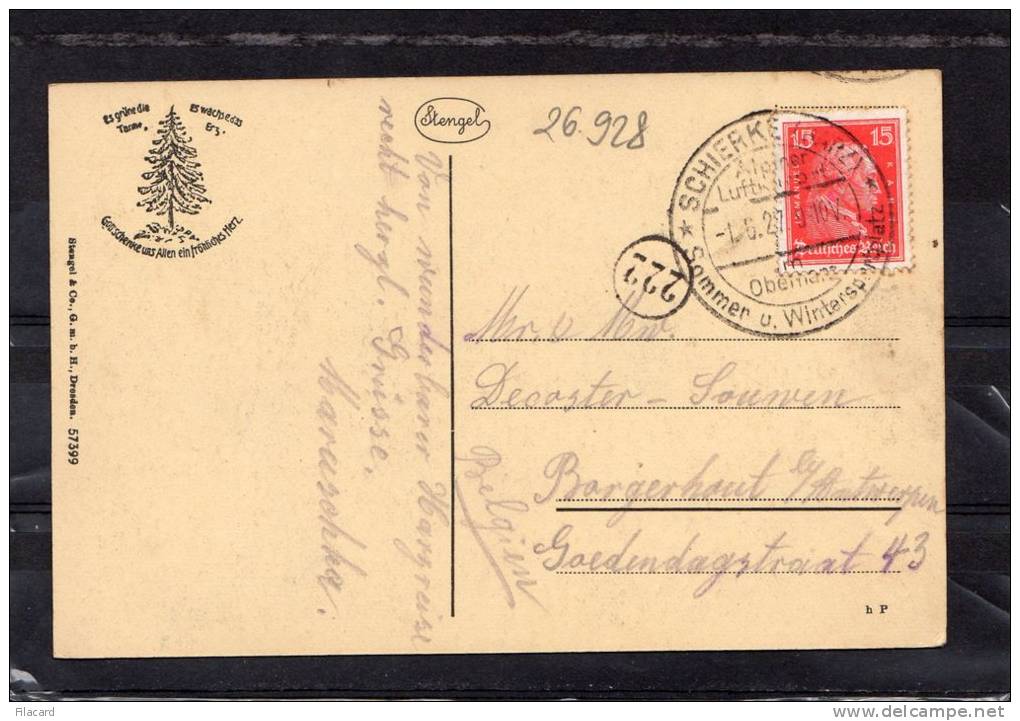 26928   Germania,   Schierke,  Harz,  VG  1927 - Schierke