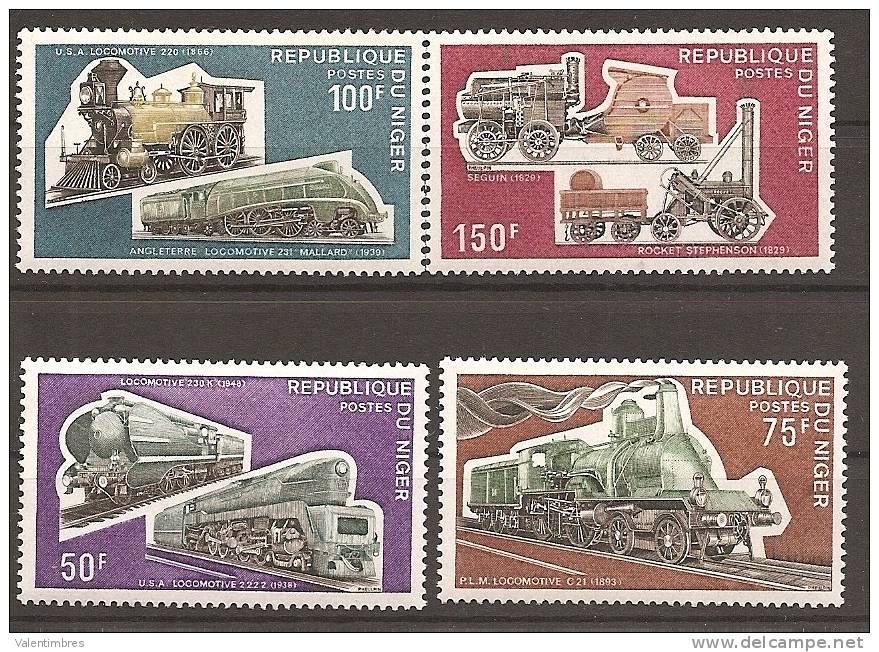 Trains Locomotives ** MNH Niger 302/05 - Eisenbahnen