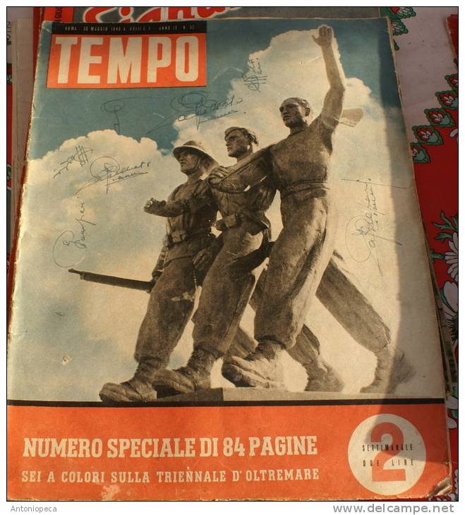 11 NUMERI E 1 ALLEGATO RIVISTA "TEMPO" ANNI 1939-43 OTTIMO STATO