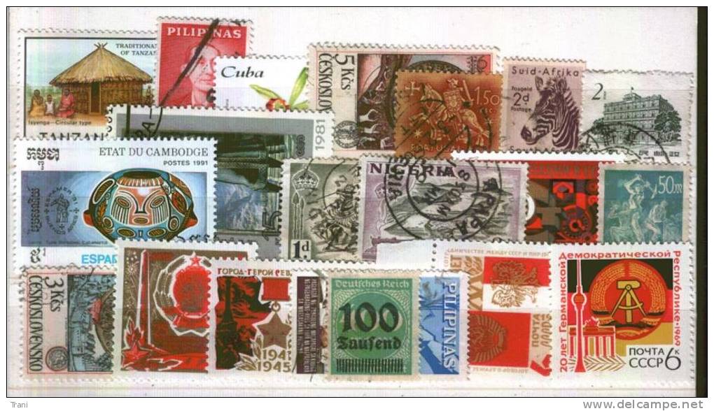 20 FRANCOBOLLI DIVERSI - (C) - Vrac (max 999 Timbres)