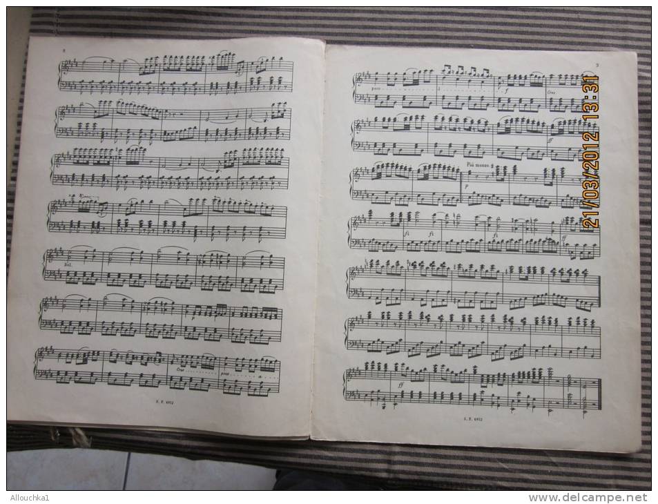 Partition:musique Classique Le Barbier De Séville Ouverture Pour Piano Grossini : - Instruments à Clavier