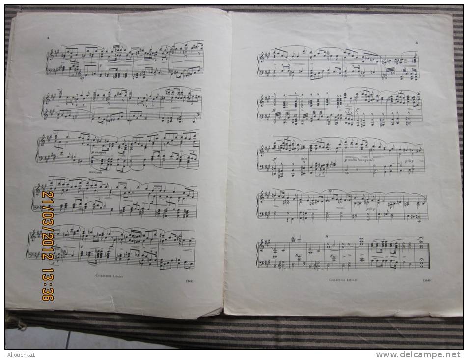 Partition"LOHENGRIN " Collection Litolff : Ouverture Pour Piano Seul Lento - Strumenti A Tastiera