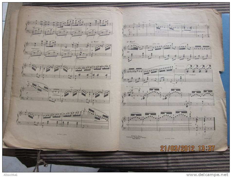 Partition"la Pirouette" B. M Colomer-Ballabile&mdash; Pour Piano à Mlle Marguerite Weyler - Strumenti A Tastiera