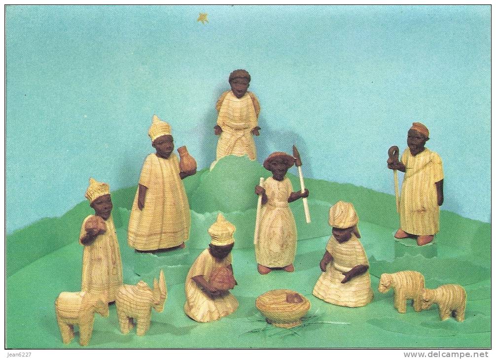 Crèche - Sculptures En Bois, Art Populaire Du Nigéria - Autres & Non Classés