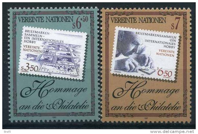 1997 Nazioni Unite Vienna, Omaggio Filatelia Con Appendice, Francobollo Nuovo (**). - Unused Stamps