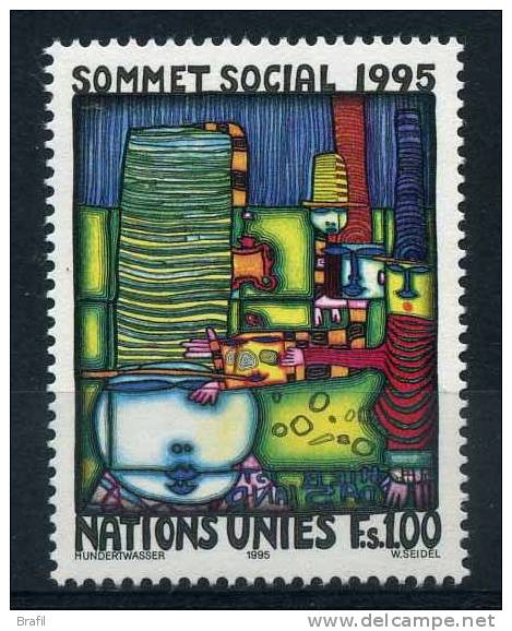 1995 Nazioni Unite Ginevra Summit Sviluppo Sociale, Francobollo Nuovo (**) - Ongebruikt