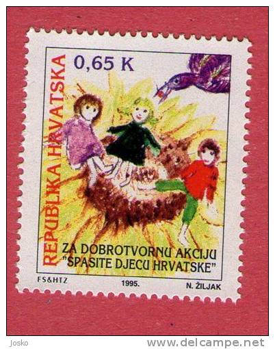 SAVE THE CHILDREN CROATIAN - Humanitarian Action ( Croatia Stamp MNH** ) Enfants Niños Bambini Kinder Enfant Child - Other & Unclassified