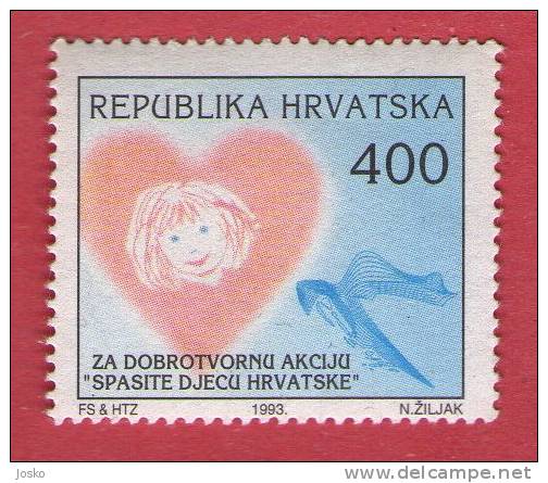 SAVE THE CHILDREN CROATIAN - Humanitarian Action ( Croatia Stamp MNH** ) Enfants Niños Bambini Kinder Enfant Child - Other & Unclassified