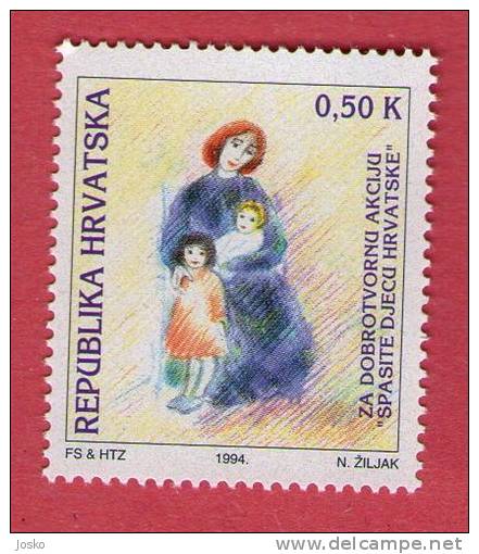 SAVE THE CHILDREN CROATIAN - Humanitarian Action ( Croatia Stamp MNH** ) Enfants Niños Bambini Kinder Enfant Child - Other & Unclassified