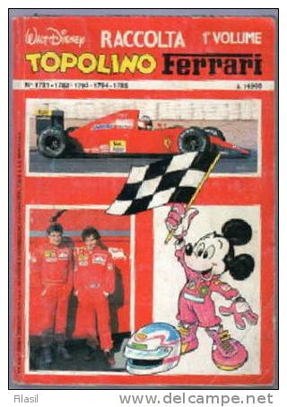 SI53D Topolino Raccolta Ferrari 1 Volume Contiene Nr. 1781 1782 17831784 1785 Usato Ben Conservato - Disney