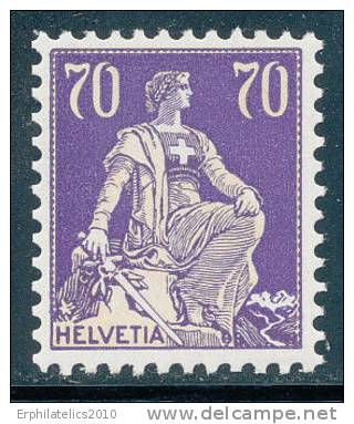 SWITZERLAND 1933 HELVETIA  WITH GROLLED GUM SC# 142 A FRESH VF MNH - Ungebraucht