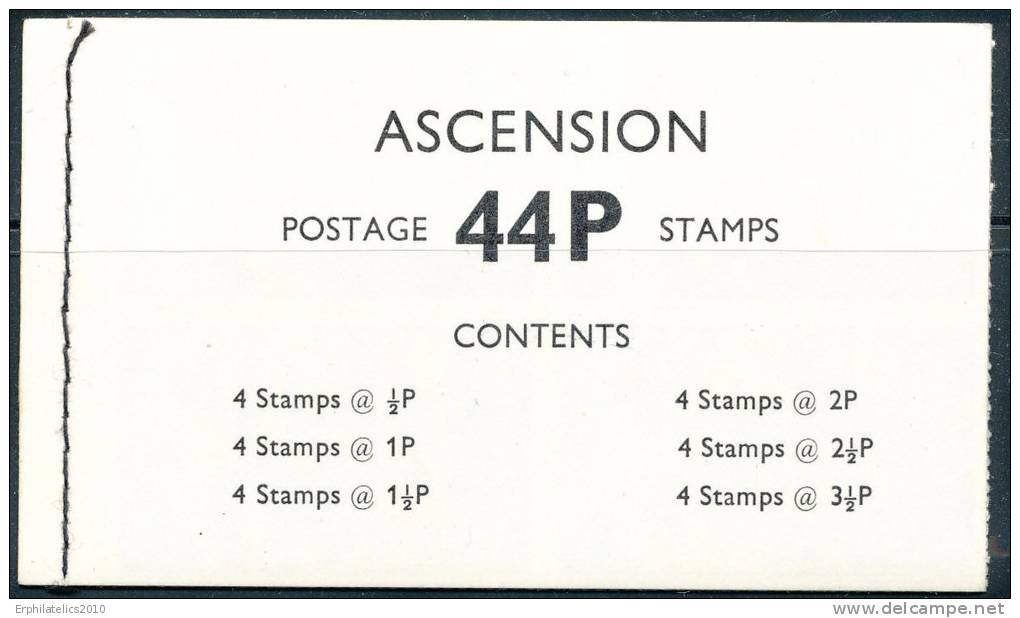 ASCENSION 1971 SPACE RELATED ISSUES  COMRISED IN A  BOOKLET PANE HANDSTICHED SC# 143A - Ascension