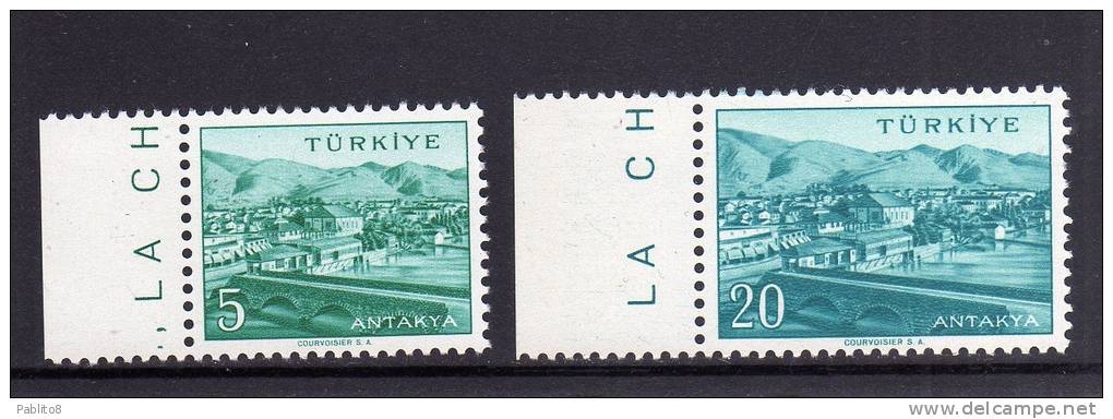 TURCHIA - TURKÍA - TURKEY 1958 CITTA´  ANTARYA TOWN SERIE COMPLETA MNH - Unused Stamps