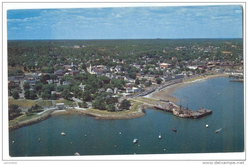 USA, Aerial View Plymouth Harbor, Massachusetts, Unused Postcard [P8609] - Other & Unclassified