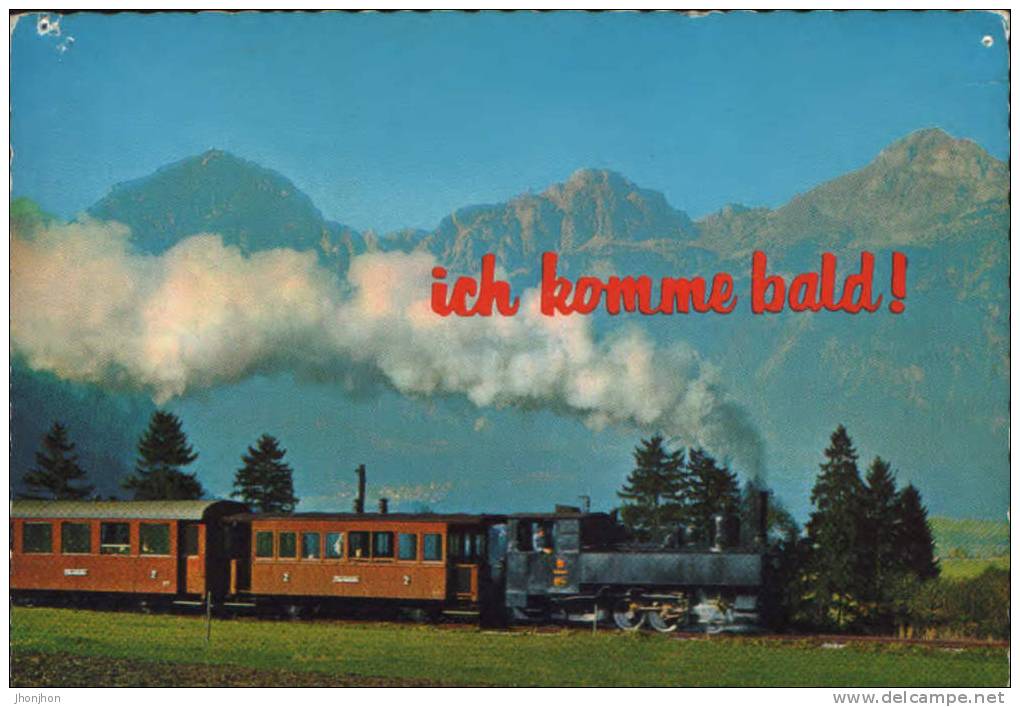 Osterreich-Postcard Unused- Ich Komme Bald! ; Zillertalbahn In Jenbach. - Treinen