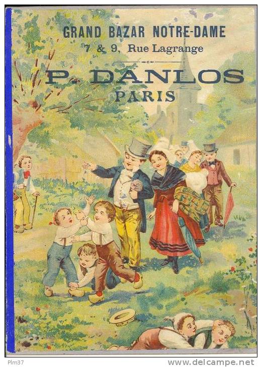 Calendrier Buvard - 1902 - Baptème D'Enfants - Grand Bazar Notre Dame - Grand Format : 1901-20