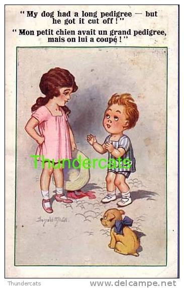 CPA ILLUSTRATEUR DONALD MC GILL  HUMOUR ENFANT  ** ARTIST SIGNED DONALD MCGILL  HUMOR CHILD  ** COMIQUE SERIES - Mc Gill, Donald